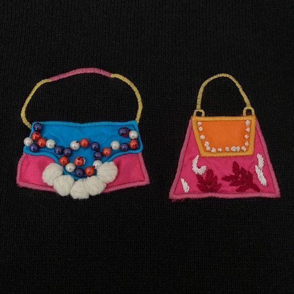 Great Cavalier Vintage Perfume and Purse Sweater - L - Picture 9 of 16